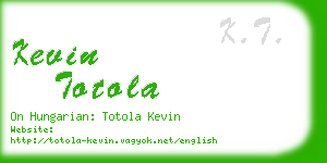 kevin totola business card